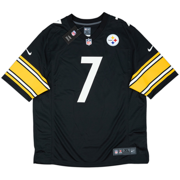 2020-21 Pittsburgh Steelers Roethlisberger #7 Nike Game Home Jersey (XL)