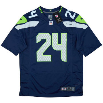2019 Seattle Seahawks Lynch #24 Nike Game Home Jersey (M)