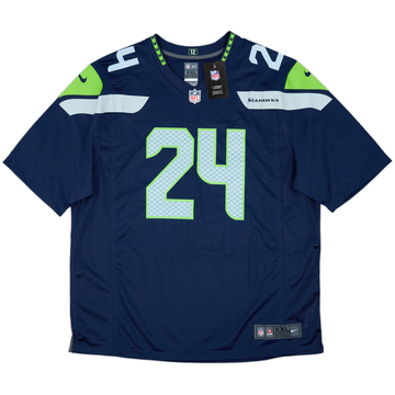 2019 Seattle Seahawks Lynch #24 Nike Game Home Jersey (XXL)