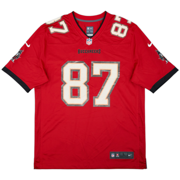 2020-21 Tampa Bay Buccaneers Gronkowski #87 Nike Game Home Jersey - 5/10 - (L)