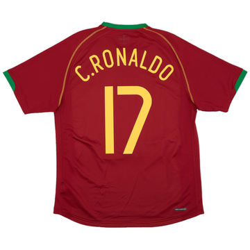 2006-08 Portugal Home Shirt C.Ronaldo #17 - 8/10 - (S)