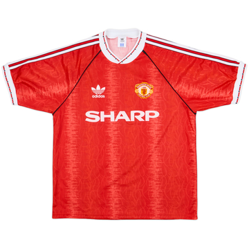 1990-92 Manchester United Camiseta Local - 10/10 - (L)