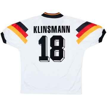 1992-94 Germany Home Shirt Klinsmann #18 - 9/10 - (L/XL)
