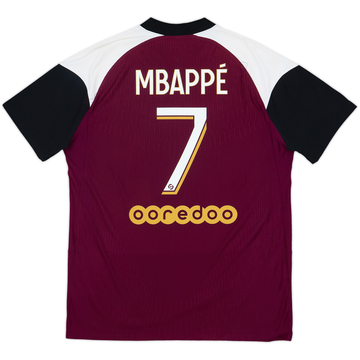 2020-21 Paris Saint-Germain Authentic Third Shirt Mbappe #7 - 6/10 - (L)