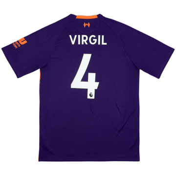 2018-19 Liverpool Away Shirt Virgil #4 - 9/10 - (L)