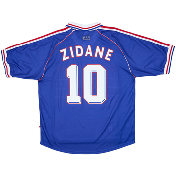 1998-00 France Home Shirt Zidane #10 - 9/10 - (XL)