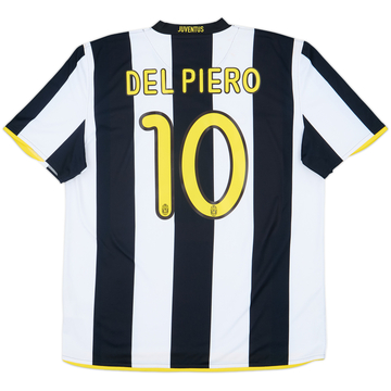 2008-09 Juventus Home Shirt Del Piero #10 - 6/10 - (XL)