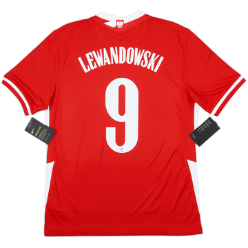 2020-21 Poland Away Shirt Lewandowski #9 (M)