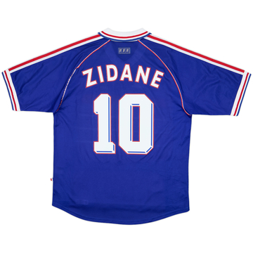 1998-00 France Home Shirt Zidane #10 - 9/10 - (XL)