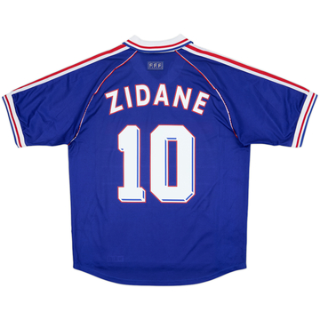 1998-00 France Home Shirt Zidane #10 - 8/10 - (XL)
