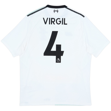 2017-18 Liverpool Away Shirt Virgil #4 - 7/10 - (M)