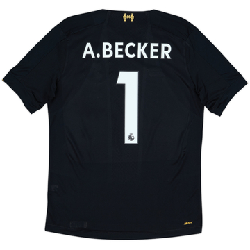 2019-20 Liverpool GK S/S Shirt A.Becker #1 - 8/10 - (S)
