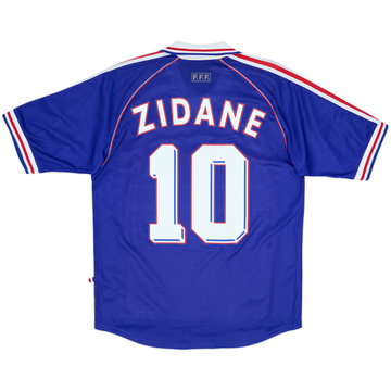 1998-00 France Home Shirt Zidane #10 - 8/10 - (L)