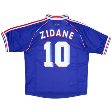 1998-00 France Home Shirt Zidane #10 - 8/10 - (XL)
