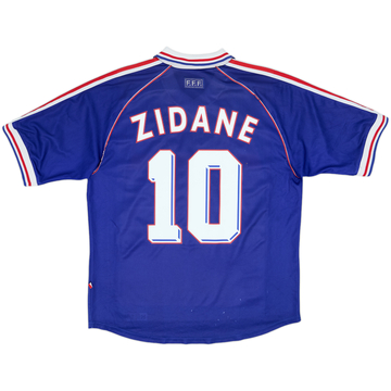 1998-00 France Home Shirt Zidane #10 - 6/10 - (L)