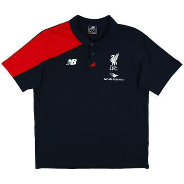 2015-16 Liverpool New Balance Polo Shirt - 9/10 - (XXL)