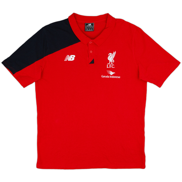 2015-16 Liverpool New Balance Polo Shirt - 8/10 - (XXL)