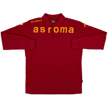 2007-08 Roma Kappa Polo L/S Shirt - 8/10 - (L)