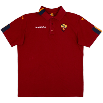 2003-04 Roma Diadora Polo Shirt - 8/10 - (XL)