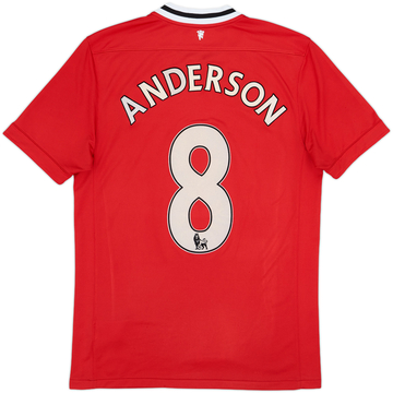 2011-12 Manchester United Home Shirt Anderson #8 - 6/10 - (M)
