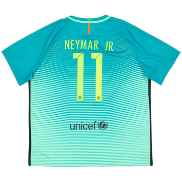 2016-17 Barcelona Third Shirt Neymar Jr #11 - 9/10 - (XXL)
