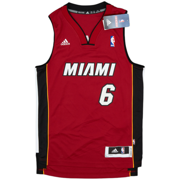 2010-14 Miami Heat James #6 adidas Swingman Alternate Jersey (XXS)