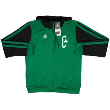 2013-14 Boston Celtics adidas Full Zip Hooded Sweat Top (M)