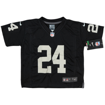 2017-18 Oakland Raiders Lynch #24 Nike Game Home Jersey (4-5 Years)