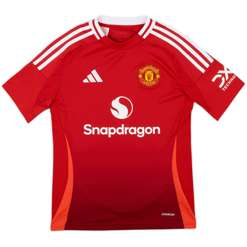 2024-25 Manchester United Home Shirt - 9/10 - (M.Boys)