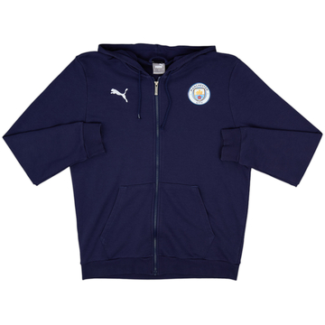 2020-21 Manchester City Puma Hooded Track Jacket - 9/10 - (L)