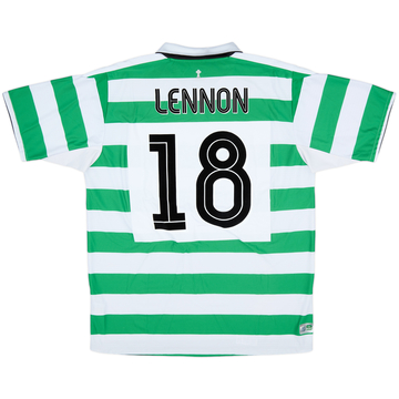 2004-05 Celtic Home Shirt Lennon #18 - 8/10 - (XL)