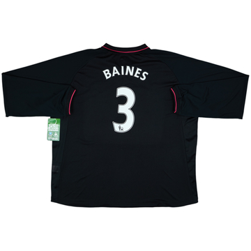 2009-10 Everton Away L/S Shirt Baines #3 (3XL)