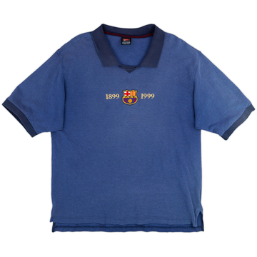 1999-00 Barcelona Nike Centenary Polo Shirt - 5/10 - (XL)