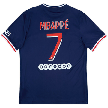 2020-21 Paris Saint-Germain Home Shirt Mbappe #7 - 8/10 - (M)