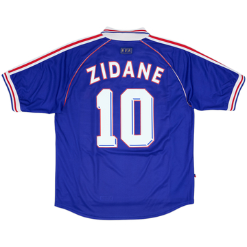 1998-00 France Home Shirt Zidane #10 - 7/10 - (XL)
