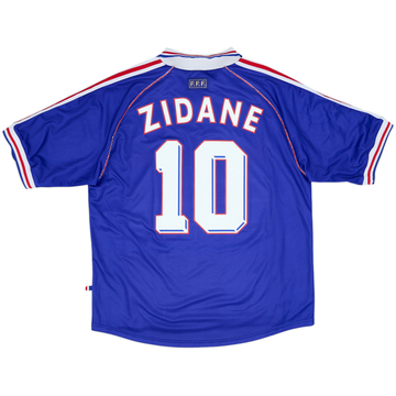 1998-00 France Home Shirt Zidane #10 - 10/10 - (XL)