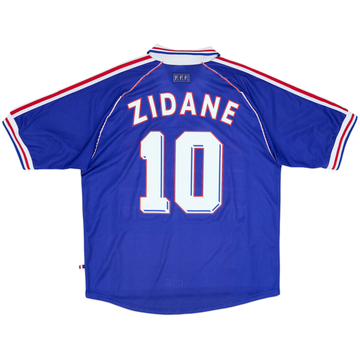 1998-00 France Home Shirt Zidane #10 - 9/10 - (XL)