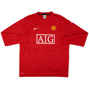 2009-10 Manchester United Nike Sweat Top - 9/10 - (XL)