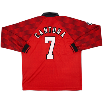 1996-98 Manchester United Home L/S Shirt Cantona #7 - 6/10 - (XXL)