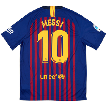 2018-19 Barcelona Home Shirt Messi #10 - 10/10 - (L)