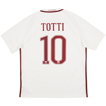 2016-17 Roma Away Shirt Totti #10 - 7/10 - (XL)