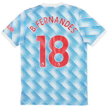 2021-22 Manchester United Away Shirt B.Fernandes #18 - 6/10 - (S)