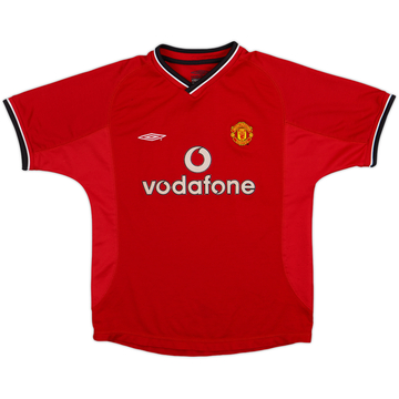 2000-02 Manchester United Home Shirt - 8/10 - (M.Boys)