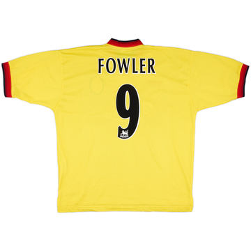 1997-99 Liverpool Away Shirt Fowler #9 - 8/10 - (XL)