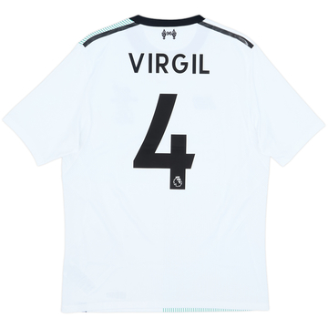 2017-18 Liverpool Away Shirt Virgil #4 - 9/10 - (S)