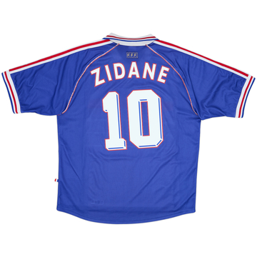 1998-00 France Home Shirt Zidane #10 - 7/10 - (XL)