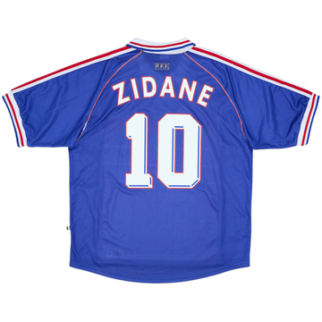1998-00 France Home Shirt Zidane #10 - 8/10 - (XL)