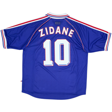 1998-00 France Home Shirt Zidane #10 - 8/10 - (XL)