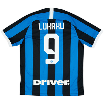 2019-20 Inter Milan Home Shirt Lukaku #9 - 9/10 - (L)