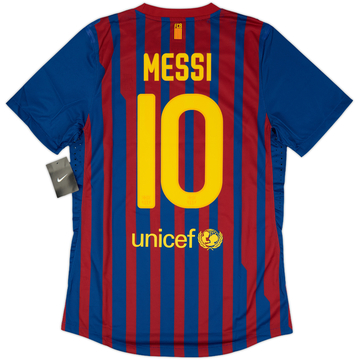 2011-12 Barcelona Player Issue Home Shirt Messi #10 (M)